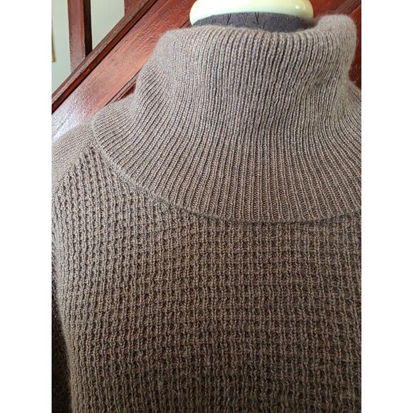 Woolrich Womens Brown Wool Turtleneck Sweater L/16 - Picture 2 of 7